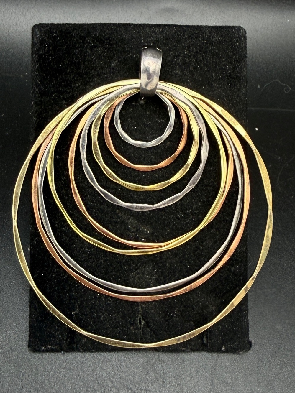 RLM Studio - Vintage Mixed Metals Hoops Pendant